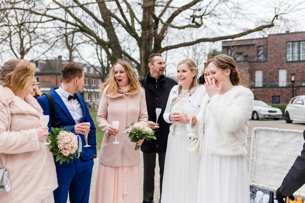 Hochzeit im Standesamt Wandsbek und Ohlendorffsche Villa in Volksdorf